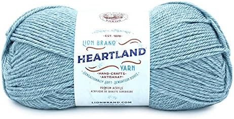 Lion Brand Yarn, Worsted-Weight Heartland Yarn for Knitting, Crocheting, and Crafting, Voyageurs, 1 Pack