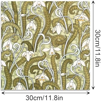 Vintage Spring Vine Scrapbook Paper 12×12: 24 Sheets Double-Sided Vintage Spring Journal Patterned Paper Origami CardStock Papers for DIY Origami Frame Material Decorative Craft .