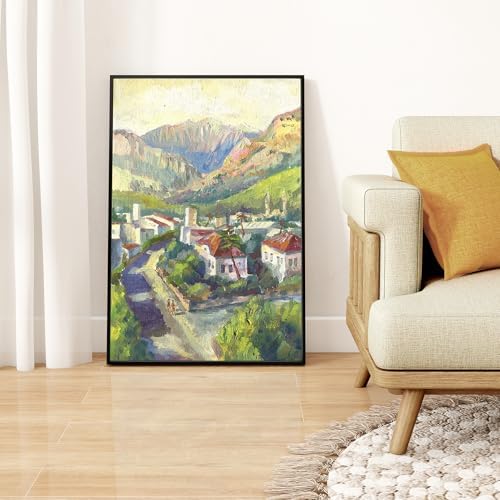 Venusmiles Canvas Frame 24x36 Frame for Canvas Painting Floating for 1" Deep, Floater for Canvas Artist Panel Oil Painting Wall Art Décor, Vertical or Horizontal Picture Wall Decor, Black