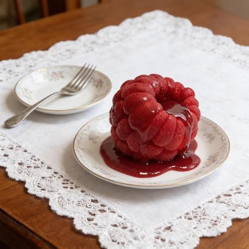 6-Cavity Raspberry Silicone Molds, 3D Fruit Shape, for Mousse Cake, Pastry