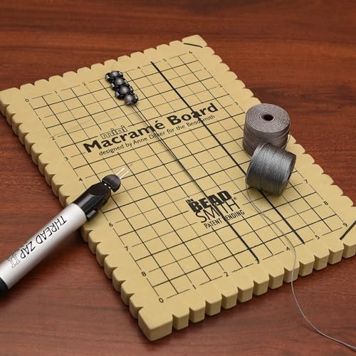The Beadsmith Mini Macrame Board, 7.5 x 10.5 inches, 0.5" Thick Foam