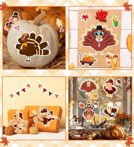 Thanksgiving Stickers for Kids, Thanksgiving Crafts Party Supplies for Kids