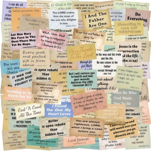 300pcs Vintage Bible Verse Stickers, Christian Bible Quote Stickers