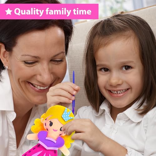 KRAFUN Fairy Tales Sewing Kit for Kids Ages 5-10 | 8 Projects