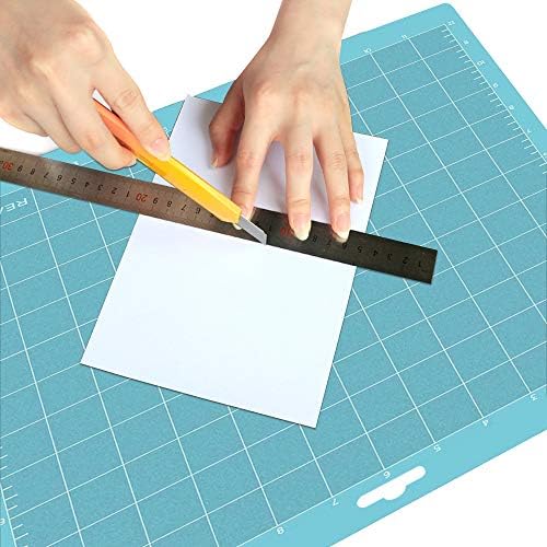 REALIKE 12x12 Lightgrip Cutting Mat Compatible with Cricut Maker 3/Maker 4/Maker/Explore 3/4/Air 2/Air/One(3 Mats), Gridded Adhesive Non-Slip Cut Mat for Crafts, Quilting, Sewing and All Arts