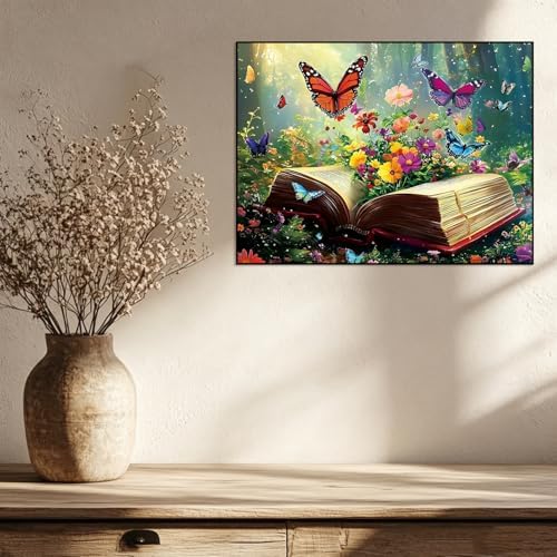 WNPOKN Book Diamond Art Kits for Adults 16 x 12 inch