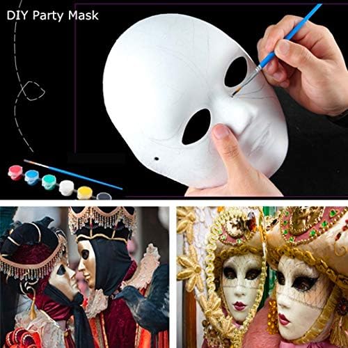 CALPALMY Paper Mache Mask 14&16&30 Packs - for Artistic Projects, Theater, Halloween, Masquerade Parties, Classroom Art