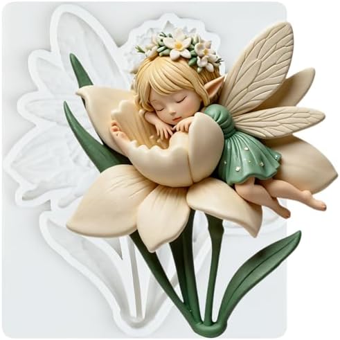 Flower Fairy Polymer Clay Mold Butterfly Fairy Flower Silicone Mold