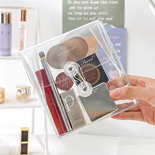 Washi Masking Tapes Multi Organizer Pouch, Minimalist Transparent Large-Capacity Visible Portable Storage Bag for Stationery Stickers Travel Small Object Planner Pens Journal Supplies