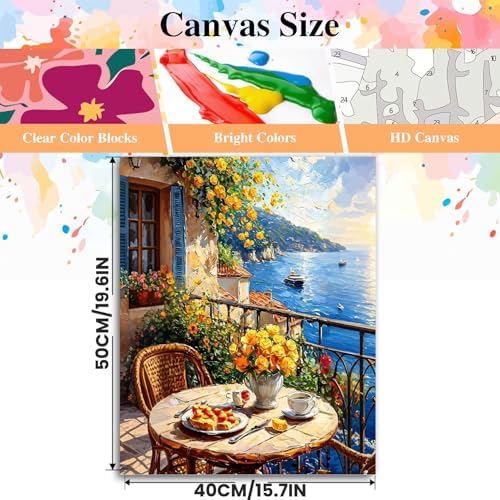 Paint by Numbers kit for Adults,Landscape Paint by Numbers Kits16x20 inch