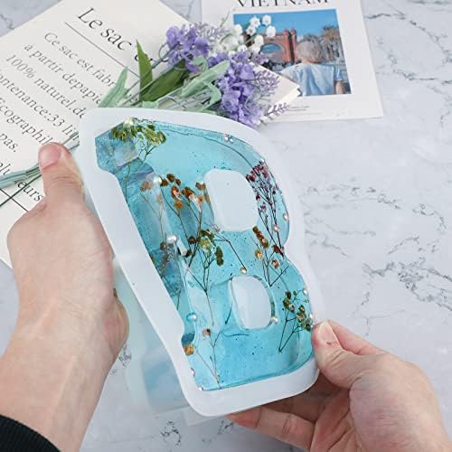 Gartful 7 Inch Large Letter Molds for Resin, 3D B Capital Alphabet Epoxy Resin Mold, A to Z Thick Resin Letter Molds for Making Letters, Word Sign Art, DIY Crafts, Making Cake, Party Home Decor