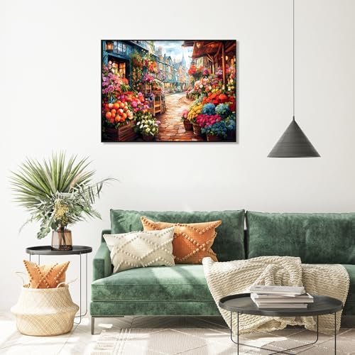 Diamond Art Kits for Adults, Flowers Diamond Painting Kit, 12 x 16 Inch