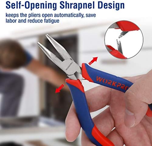 WORKPRO 6-piece Mini Pliers Set with Pouch