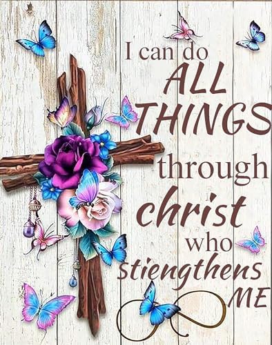 Xylogist Christ Cross Diamond Painting Kits for Adults 12X16Inch