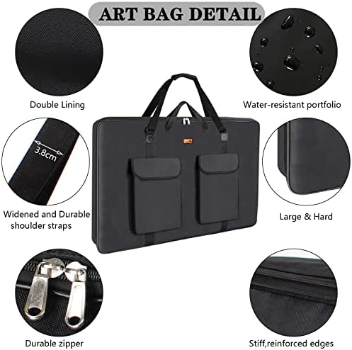 TreochtFUN Art Portfolio 23 X 31in - Portfolio Case A2 Heavy duty Soft Side