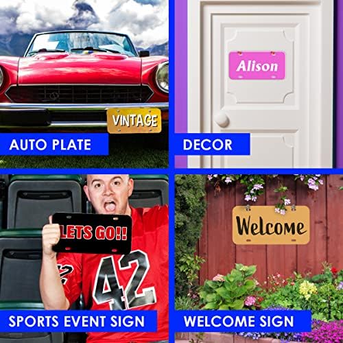 12" x 6" Blank Vanity Plates for Custom Designs 250 Pack