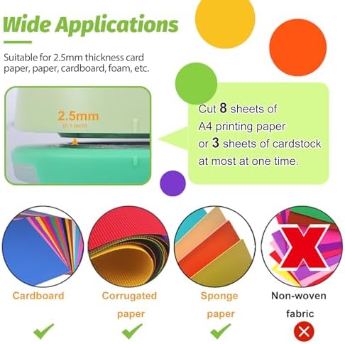 UCEC 1 Inch Circle Punch, Circle Hole Punch, Paper Punch, Paper Punches Craft Handmade Paper Punch for Crafting Scrapbooking Cards Arts Fun Projects