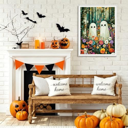 bleihum Halloween Paint by Numbers Kit for Adults 16x20inch