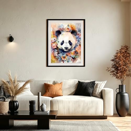 XTCIXAL Diamond Art Kits for Adults, Panda Diamond Painting, 12x16 Inch