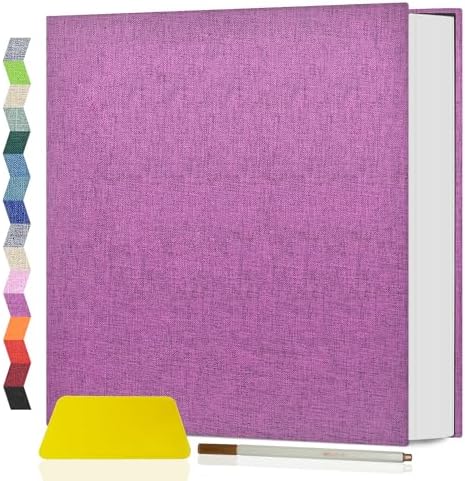 Popotop Photo Album Self Adhesive Scrapbook Album for 4x6 5x7 8x10 Pictures DIY Photo Book as Scrapbooking Supplies Kits, Birthday Gifts for Women Mom Wedding Baby Family Travel