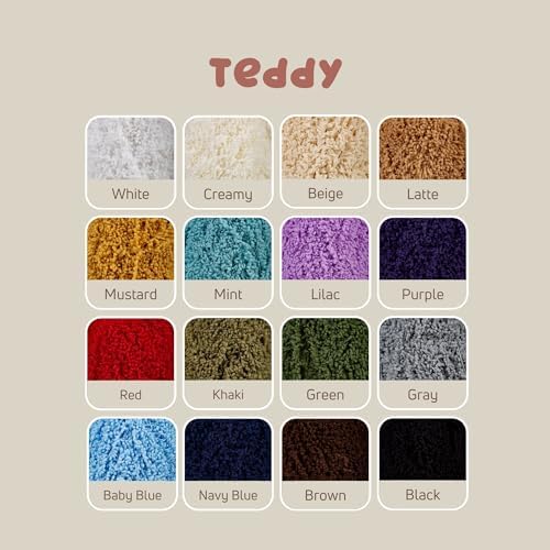 S Sensy Teddy - Micro Polyester Amigurumi #5 Bulky Yarn Red 109 Yards 4 oz