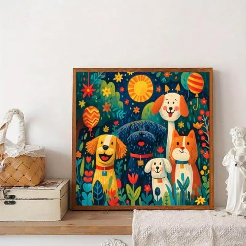 YOLENIX Dog Diamond Art Kits for Adult Diamond Painting Kit for Beginner