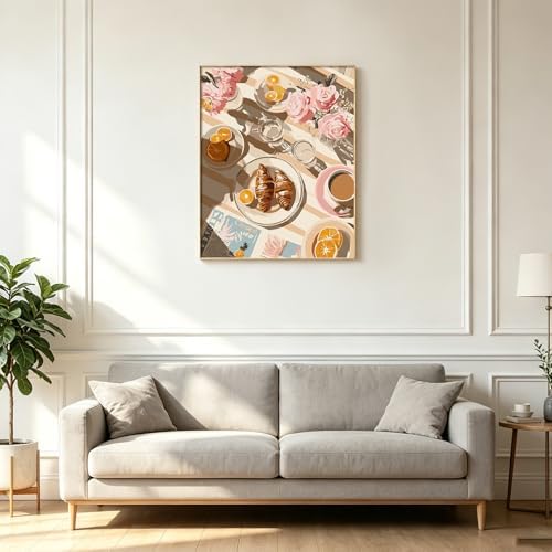 Kalonyth Coffee Paint by Numbers Kit for Adults, 16x20 inch, No Framed