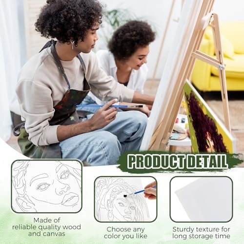 Sherr 140 Pcs 20 Set Pre Drawn Canvas Painting Kit, Cool Gentlemen and Lady