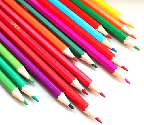 SKKSTATIONERY 50Pcs Colored Pencils | 50 Vibrant Colors, Drawing Pencils for Sketch, Arts, Coloring Books, Back to school