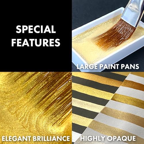 Kuretake Gansai Tambi STARRY COLORS, 6 colors set, Made in Japan