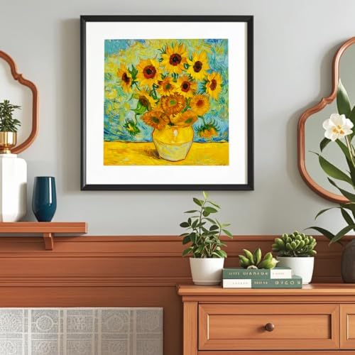 VeGuude Diamond Art Kits for Adults Sunflower Diamond Painting Kits 12*12In