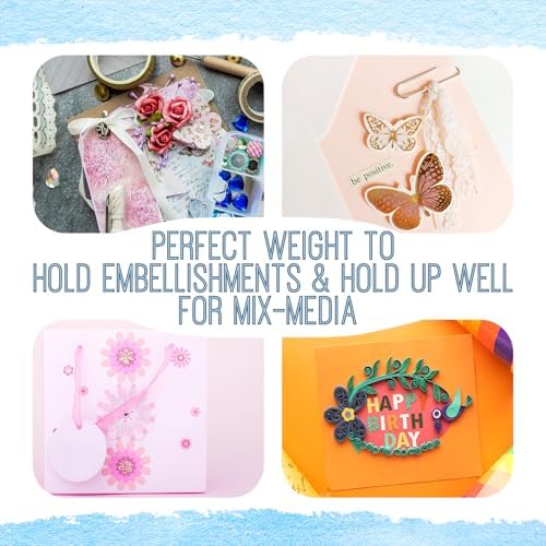 6 x 6 Inch Sqaure Blank Cards with Envelopes 100LB Folded Greeting Cards 24 Assorted Colors 48 Thick Plain Card Stock for Card Making, Photo Cards, Embroidery