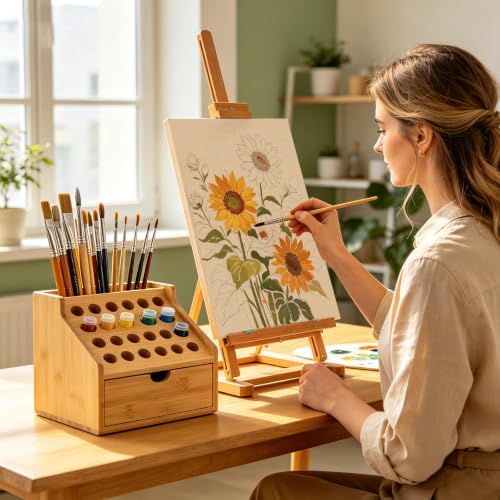 5 Pack Wood Canvas Boards for Painting, Unfinished Birch Cradle Boards