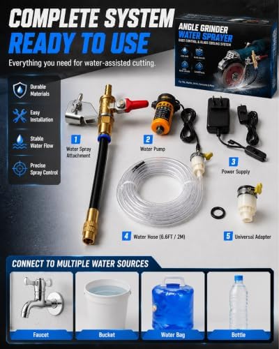 Angle Grinder Dust Remover Water Sprayer Attachments Marble Machine Cooling