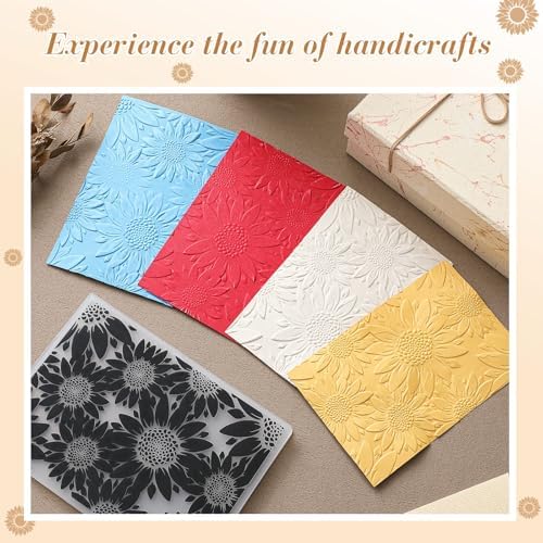 1 Pcs Geiseralie Embossing Folders for Card Making,Sunflower Style