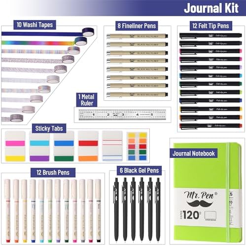 Mr. Pen- Creative Journaling Kit, 300-Piece Set for Bullet Point Journaling