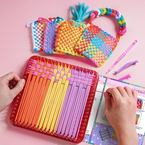 REENLIV Upgraded Weaving Loom Kit Toys for Kids & Adults, DIY Arts & Crafts