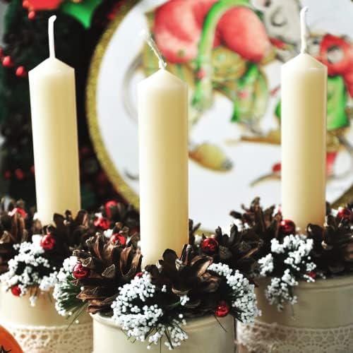 JEAWIWI 100 Pcs Cotton Candle Wicks, 8 in, with Wick Stickers & Holders