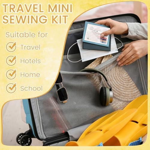 Knitgrip 48 Boxes Travel Sewing Kit Mini Sewing Kits Bulk Portable Pocket Sewings Supplies Accessories DIY with Needle Thread Buttons Scissors for Adults Teen Beginner Mom Grandma Women Gifts