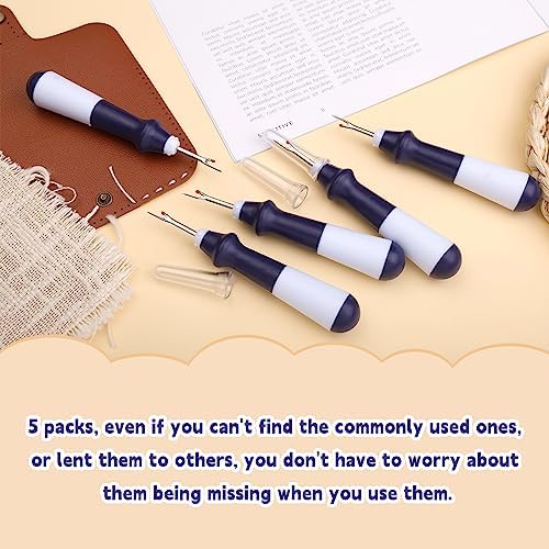 ZMAAGG Seam Ripper for Sewing, Ergonomic Grip Handle, 5 PCS Purple