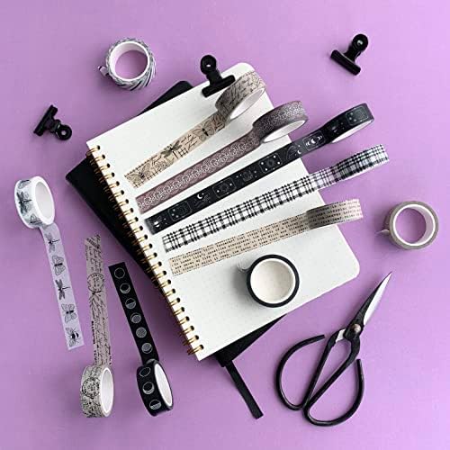16 Rolls Washi Tape Set for Journaling, Scrapbooking & Decorative Crafts