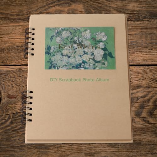 Toned Tan Sketchbook for Artists 9x12 Spiral Bound Mixed Media Paper Pad, 50 Sheets Acid-Free Kraft Hardcover,A4 Brown Tone Sketch Pad for Drawing, Sketching Painting, Family Albums & More