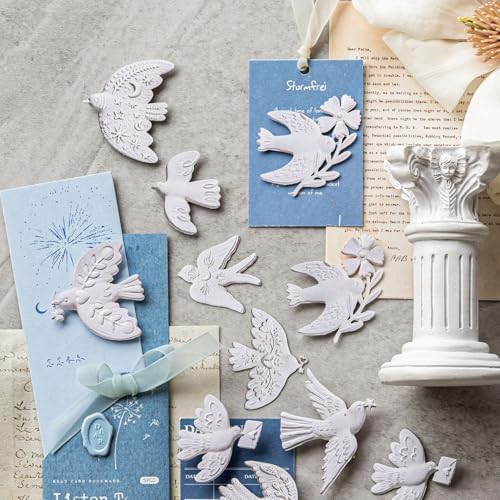 120 Pcs Vintage Letterpress Embossed Floral Stickers for Journaling