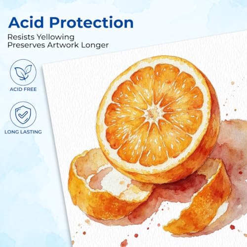 120 Sheets Watercolor Paper 4x6, 110lb/230 GSM Cold Press Water Color Paper