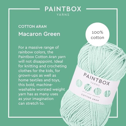 Paintbox Yarns 100% Cotton Aran Yarn 1.76oz / 50g, 93yds / 85m