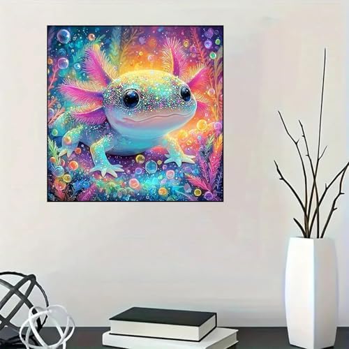 Lophomie Diamond Art Kits for Adults Axolotl Diamond Painting Kits 14x14 in
