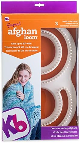 Authentic Knitting Board Afghan Knitting Loom for Blankets, Loom Knitting Blankets, S Shaped Loom