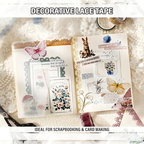 Silk Dream Wasi Tape 24 Rolls Vintage Watercolor Washi Tape Set, Decorative Tape for Bullet Journal, DIY Craft, Scrapbook Supplies