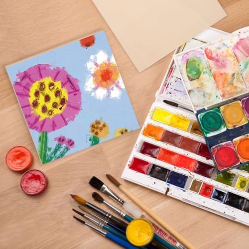 30 Pack 5.75 x 5.75 Square Wood Panel Boards - Unfinished Wood Canvas Boards for Painting, Square Wooden Panels for Painting Canvas, DIY Projects, Acrylic and Oil Painting
