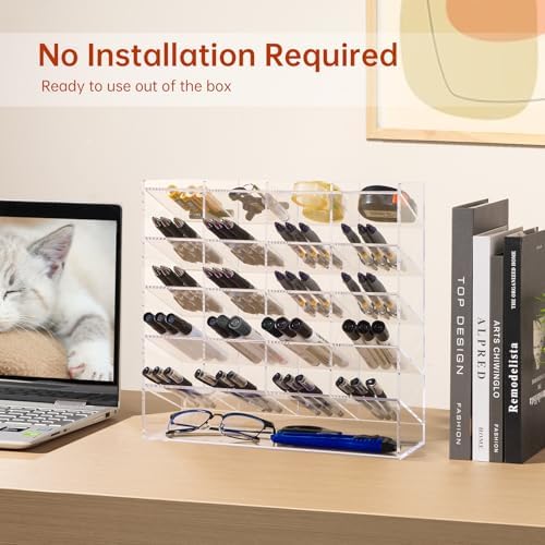 BEYGORM Acrylic Vertical Marker Organizer for 250 Markers, Desk Orgaizer